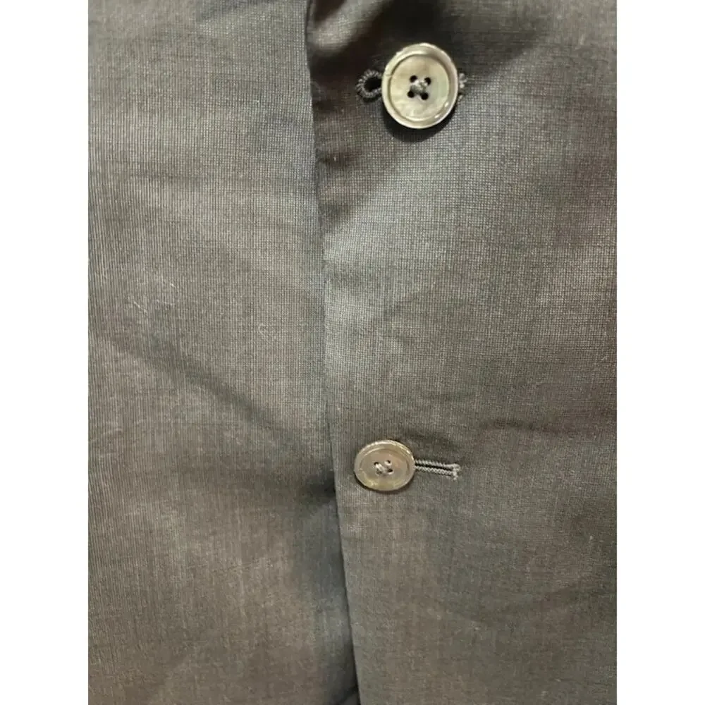 Massimo Dutti Extra Fine Wool Blazer Suit Jacket Sports Coat EU 52 / US 42 Gray